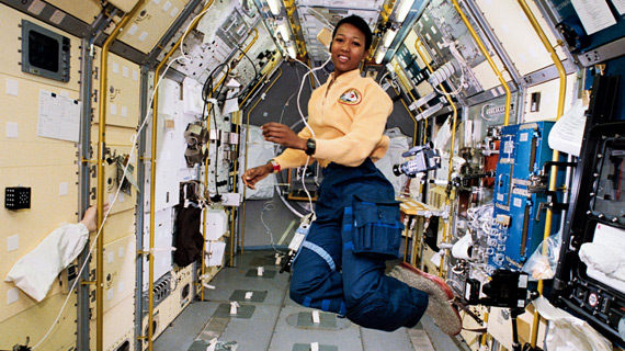 Dr. Mae Jemison was inspired by Uhura to become the first African-American woman in space.
